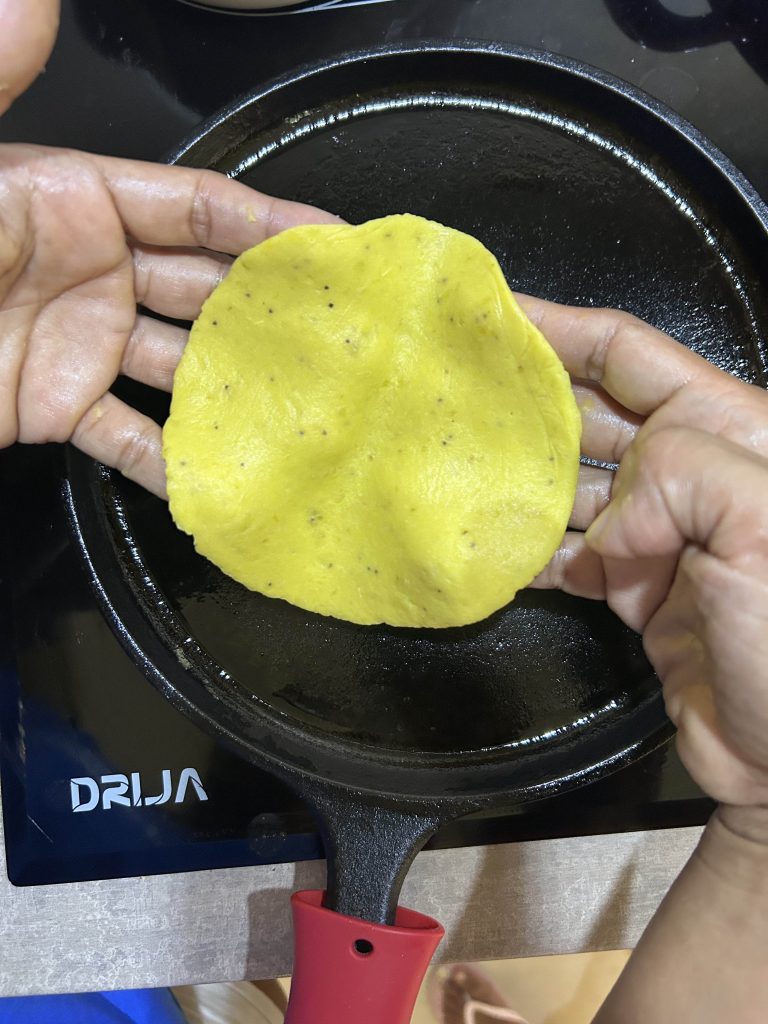 Tortillas de Platano Maduro Sarten